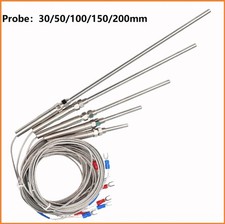K-Type Thermocouple Probe Temperature Sensor Controller Sensor 30mm-200mm Length