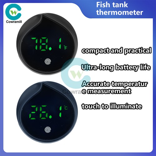 Aquarium Digital Thermometer LED Fish Tank Temperature Gauge with Touch Screen - Picture 2 of 22
