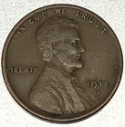 1911-D Lincoln Wheat Cent VF Very Fine US Coin 1c One Cent -2236