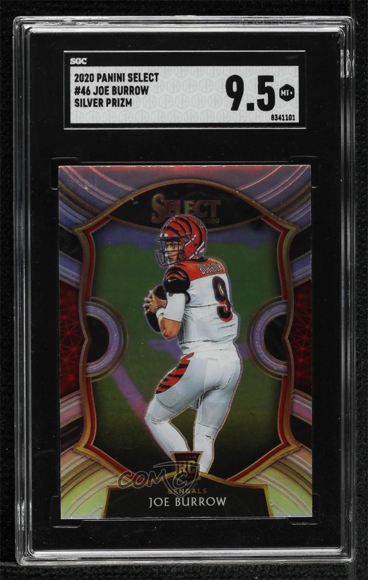 2020 Panini Select Concourse Silver Prizm Joe Burrow #46 SGC 9.5 Mint+ 1g0q
