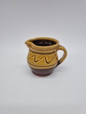 A Small Studio Pottery Vintage Slip-Ware Milk Jug, Unmarked.