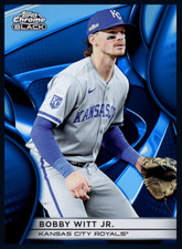 Topps BUNT 2025 Topps Chrome Black Blue Bobby Witt Jr Kansas City Royals DIGITAL