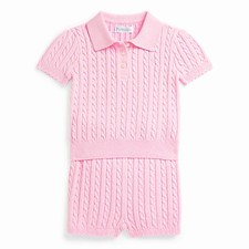 POLO RALPH LAUREN AUTHENTIC BABY GIRLS ORIGINAL BRAND NEW 2Pc SET Size 6M, NWT