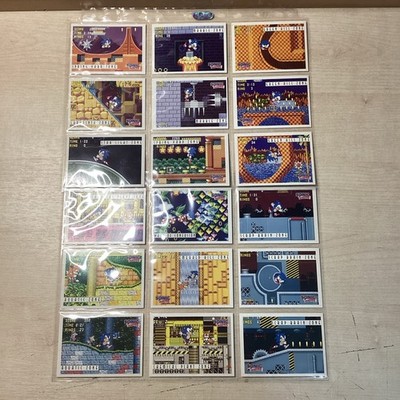1993 Topps Sega Sonic the Hedgehog 33 Karten Set + 33 Sticker Set + 3 Prism Cards.