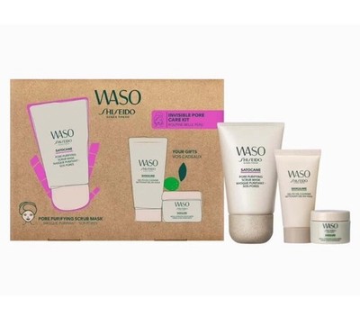 Shiseido Waso Starter Kit Invisible Pore Care Kit Satocane, Shikulime 3 Pc Set!