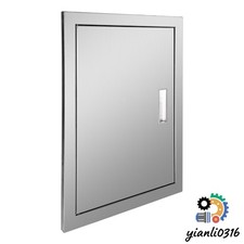 16" Wx22" H Stainless Steel Kitchen Door Flush Mount Vertical Wall Outdoor BBQ