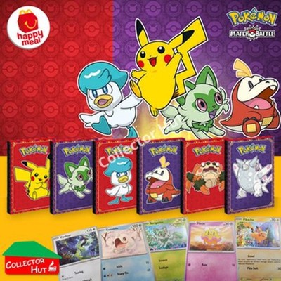ポケモンカードゲーム pokemon card Macdonalds 10 packs sealed McDonald's Happy Meal 2023 Pokémon Match Battle SINGLE Trading