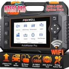 Foxwell NT650 Pro Bidirectional ABS SRS Car OBD2 Scanner Diagnostic Reset Tool