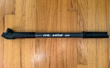 Vintage MT Zefal Plus Compact Pump Grey Black—for Presta Valves