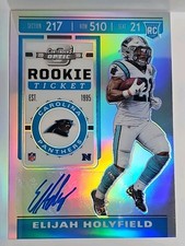 2019 Panini Contenders Optic Elijah Holyfield Rookie Prizm Auto #184 Panthers