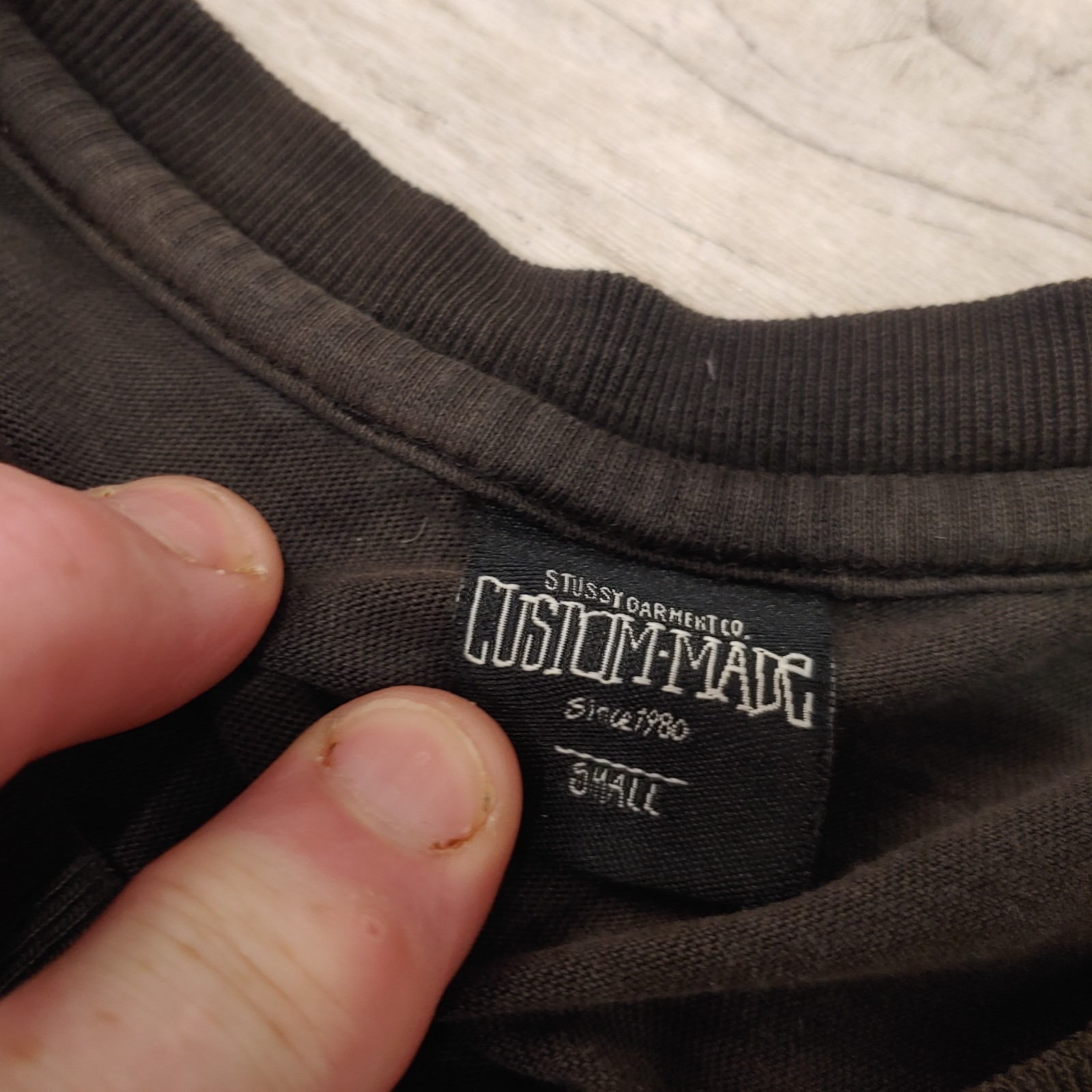 Stussy Black Logo T Shirt Mens Small Short Sleeve Streetwear Cotton Tee thumbnail 4