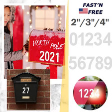1/3Sets Self Adhesive Number Stickers 4 Inch Vinyl Mailbox 0-9 Numbers Sticker