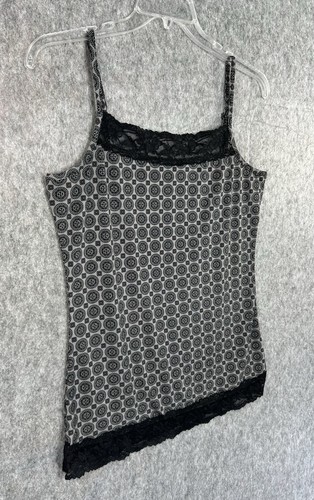 Maurices Women's Large Black Lace Trim Cami Tank - Picture 3 of 9