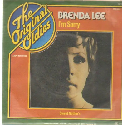 Brenda Lee Im Sorry / Sweet Nothins Vinyl Single 7inch NEAR MINT MCA