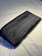 TM Lewin Black Silk Satin Cummerbund