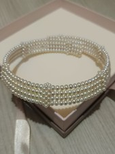 Chocker Collare Perle Naturali Coltivate