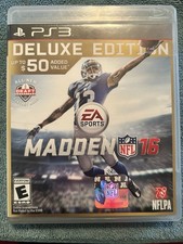 Madden NFL 16 Deluxe Edition PlayStation 3 No Manual Game Tested Working PS3