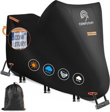 Motorcycle Cover Heavy Duty, 600D Waterproof Motorcycle Covers, XL 86"x37"x50" 