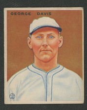 1933 Goudey #236 George Davis :: New York Giants ~ VG/EX (crayon reverse)