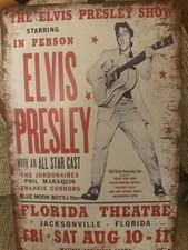 Elvis Presley Metal Tin Wall Sign-Excellent Condition. New, Unused.