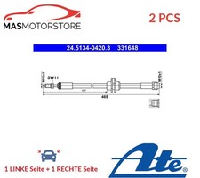 BREMSSCHLAUCH BREMSLEITUNG PAAR VORNE ATE 245134-04203 2PCS A FÜR BMW 2,X1,X2,1