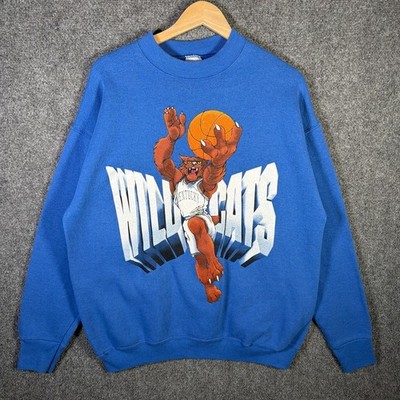 Vintage Kentucky Wildcats Sweatshirt Adult Large Blue 90s Basketball NCAA USA
