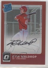 2016 Donruss Optic Rated Rookies Signatures Red 33/50 Kyle Waldrop Auto 5l1