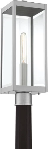 Quoizel Westover 20 1/2" High Silver Outdoor Post Light - Picture 5 of 6