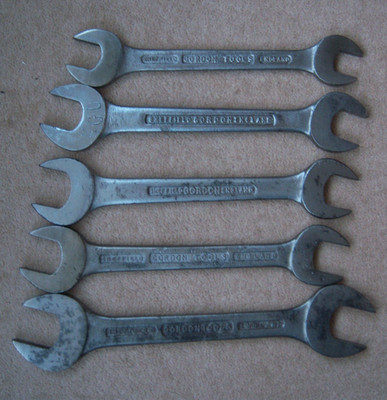 5 Vintage Gordon Tools Maulschlüssel ~ alle noch brauchbar Wert Konvolut