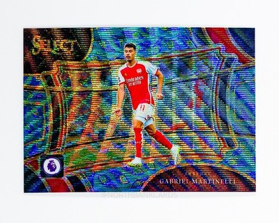 Arsenal Gabriel Martinelli 2023-24 Panini Select EPL Field Level Peacock SP RARE