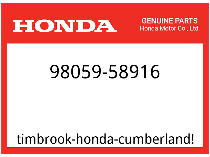 Honda OEM Part 98059-58916 SPARK PLUG CR8EH9 NGK