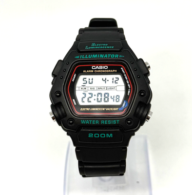 CASIO DW-290 デジタル腕時計 200m防水 CASIO Watch DW-290 200M Waterproof Digital Watch - Excellent (No