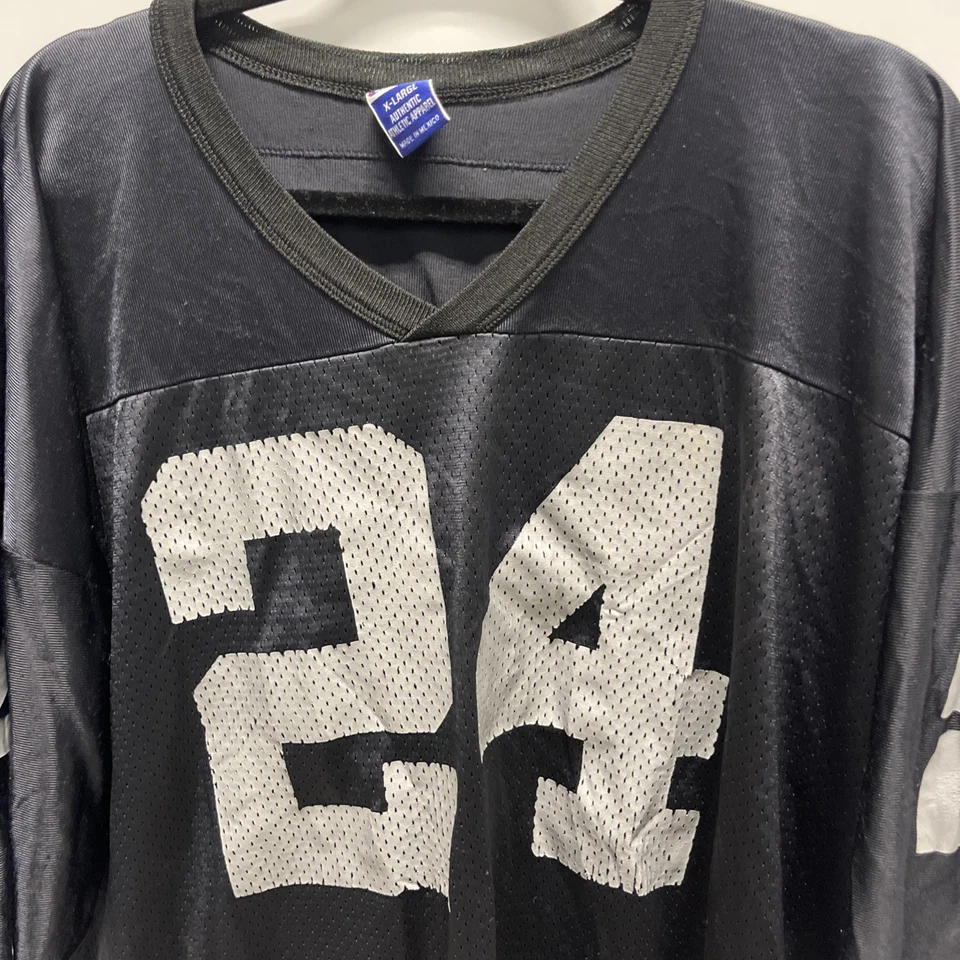 Camiseta deportiva de fútbol americano vintage campeón de los Oakland Raiders #24 Charles Woodson talla XL Foto 3 de 4