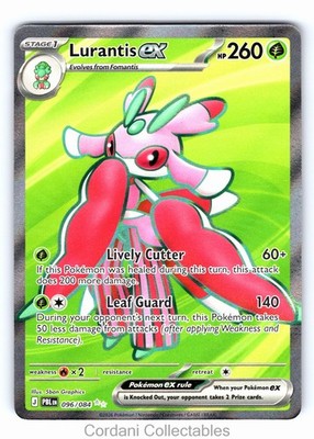 Lurantis ex 096/084 Ultra Rare Full Art Pitch Black Pokemon Near Mint