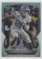2022 Bowman U Chrome Aqua Refractor 91/299 Tony Grimes #75 2o7