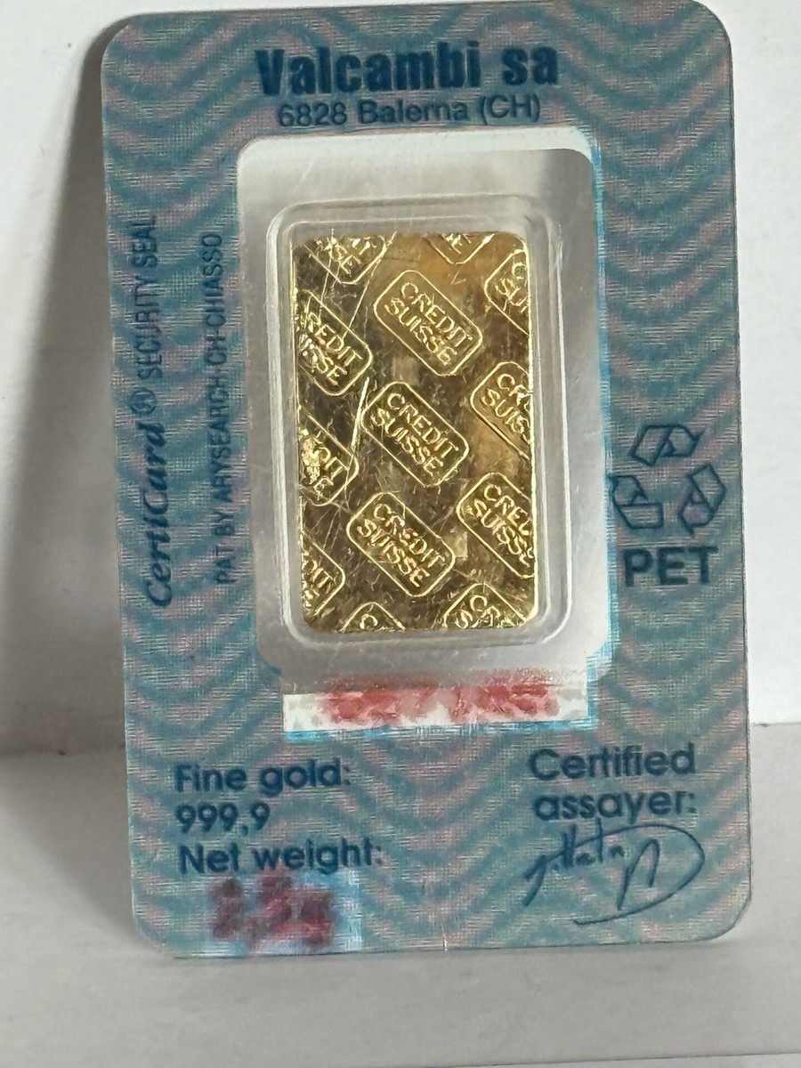 CREDIT SUISSE GOLD ingot FK-929-C インゴット CREDIT SUISSE GOLD ingot FK-929-C インゴット - メルカリ