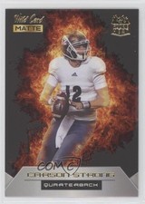 2022 Wild Card MATTE Rookie Heat Black - Orange Flames Carson Strong #RH-6 16ad. rookie card picture