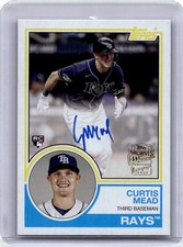 2024 Topps Archives Curtis Mead 1983 Fan Favorites Auto RC #83FF-CME Rookie Rays