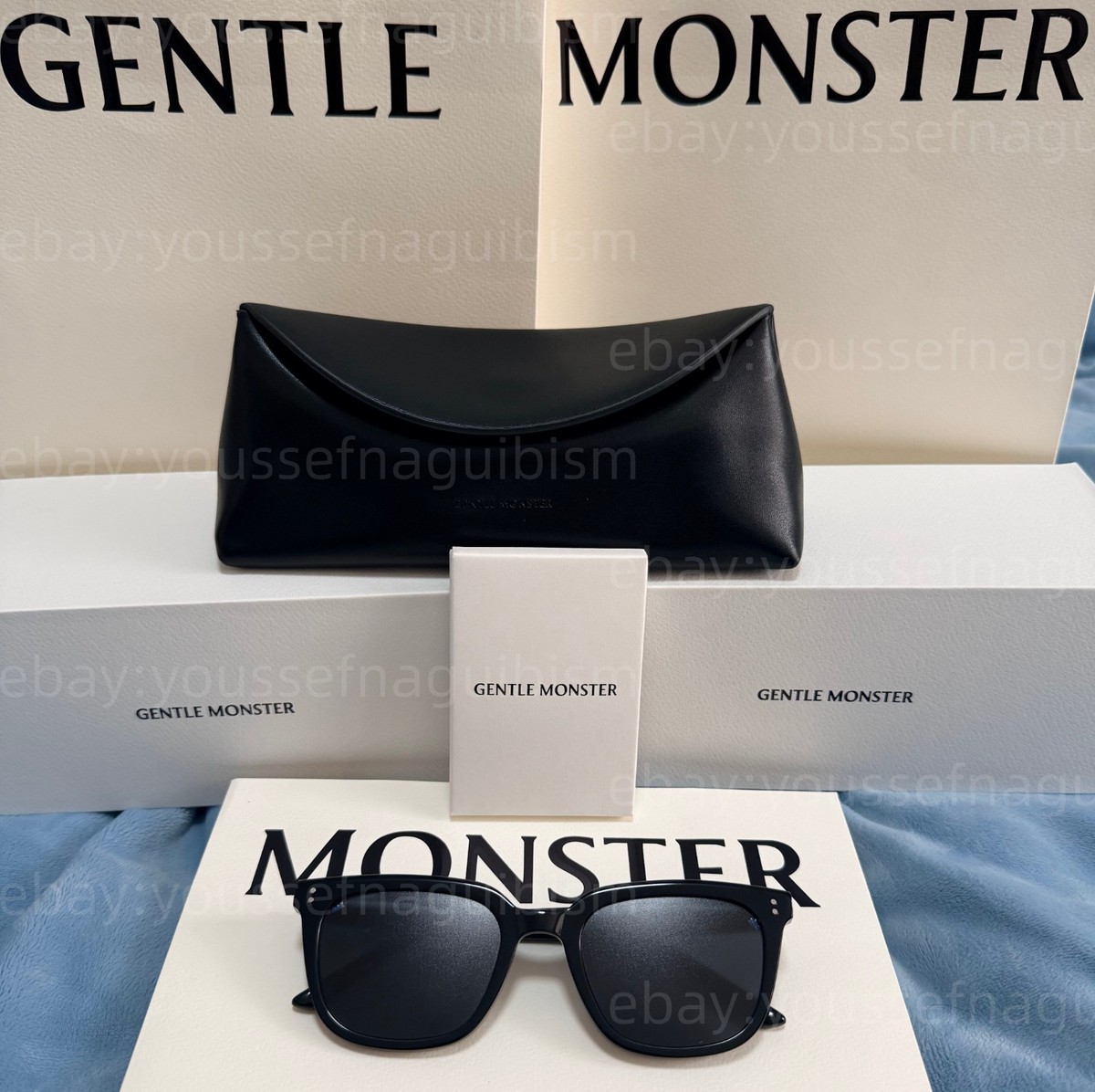 2026 GentleMonster Daze 01 Sunglasses Black Frame Black Lenses | eBay
