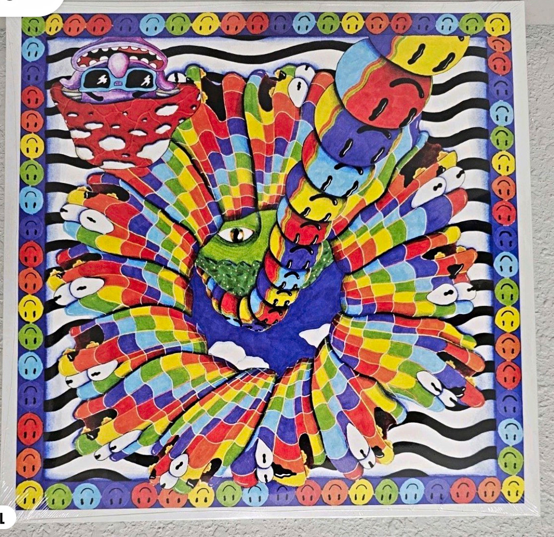 Griz 12" Colored Multicolor Vinyl Record LP w/ Psychedelic Cover Art Sleeve