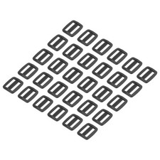 30pcs Plastic Tri-glide Slide Buckle 16mm / 5/8" Belt Adjuster Sliders Black