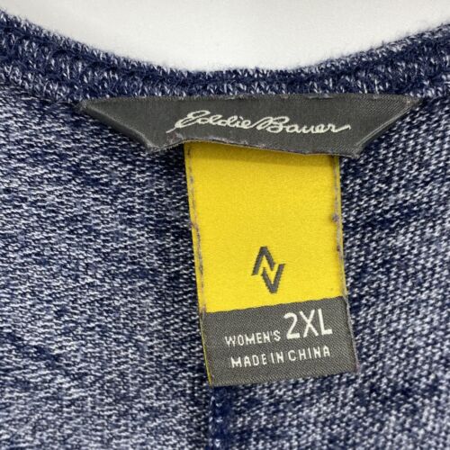 Eddie Bauer Travex 3/4-Ärmel-Damen-Tunika Oberteil Schaufelausschnitt beheizt blau Gr. 2XL - Bild 3 von 6