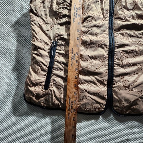 Chaleco acolchado Eddie Bauer plumón de ganso acolchado acolchado ligero floral bordado XL - Imagen 6 de 8