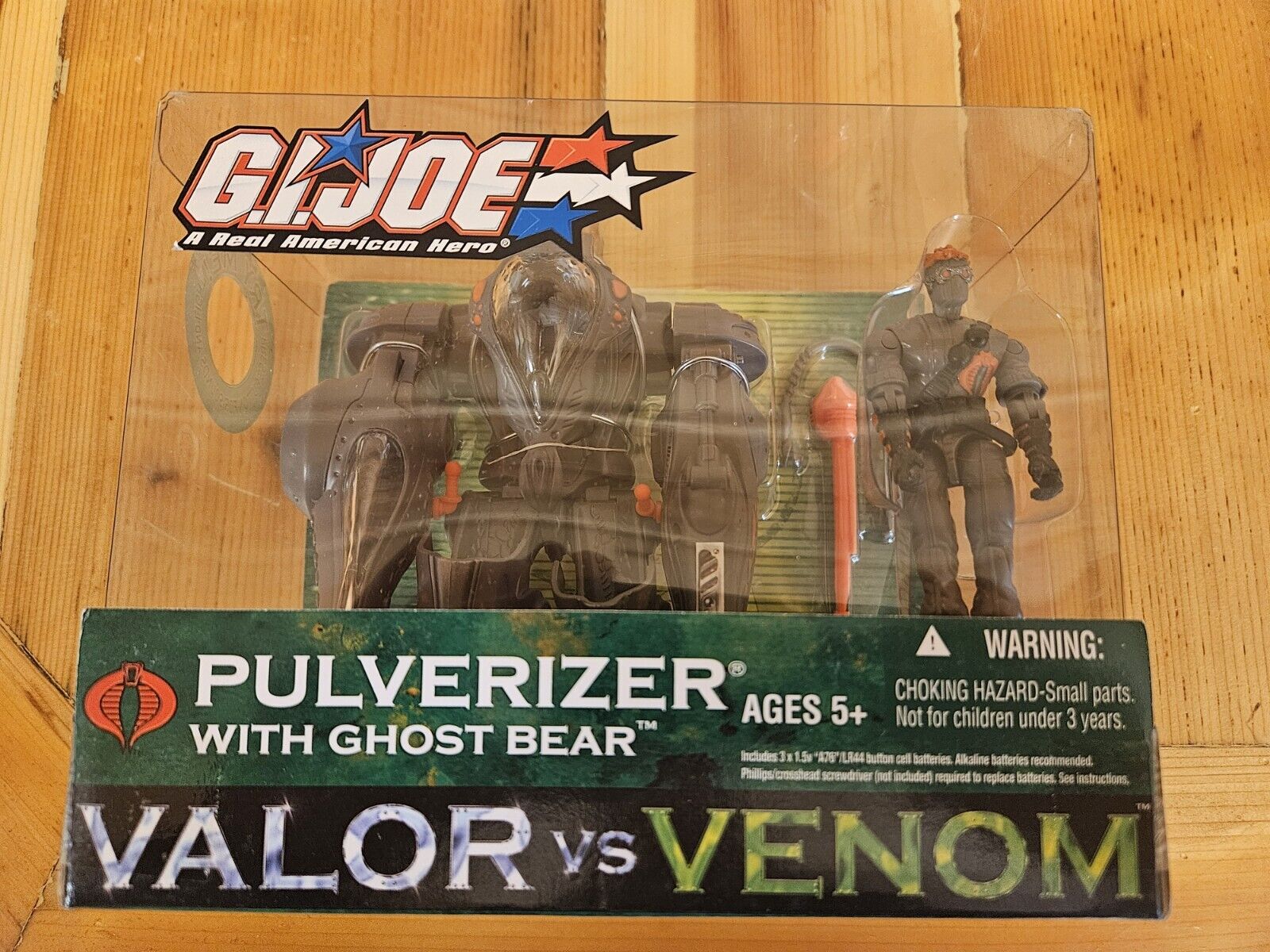GI JOE Valor vs Venom PULVERIZER W/Ghost Bear! NIP! Hasbro 