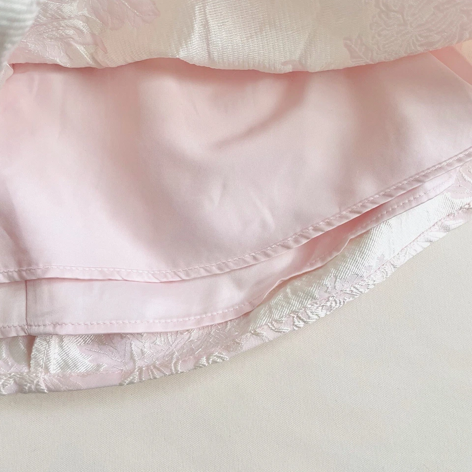 Monsoon Baby Girl Formal Christening Occasion Dress Pink Floral Size 0-3 Months - Image 4 of 4