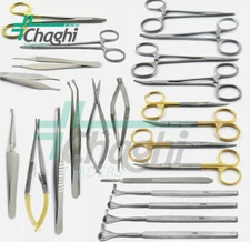 Blepharoplasty Instruments Kit Micro Eye Surgery Ophthalmic Eyelid Retractors CT