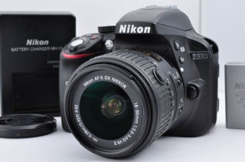 Mint Nikon D3300 24.2 MP Digital SLR Camera W/ 18-55 Lens from JAPAN #DL15 - Picture 1 of 18