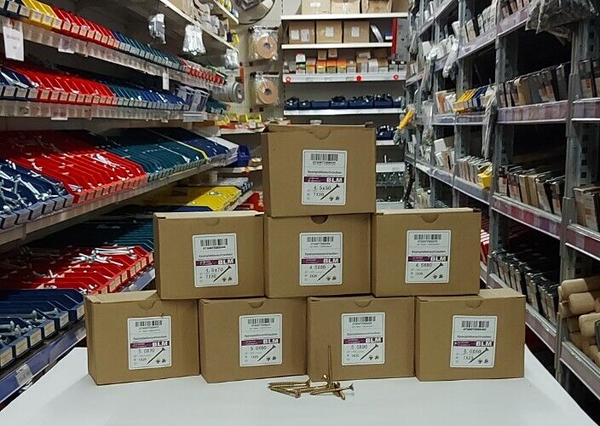 5Kg Spanplattenschrauben Tx Holzschraube Gelb Verzinkt Senkkopf FräSrippen-image