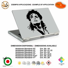 Maichael Jackson Sticker Notebook Tablet Sticker Singers PVC Black White Cropped