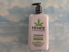 LOT 1 HEMPZ POMEGRANATE HERBAL BODY MOISTURIZER 17 FL OZ